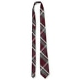 thumbnail image 3 of Cookie's Boys' Four-In-Hand Tie Color: burgundy/gray/white *plaid #91* Size: one size, 3 of 3
