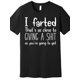 thumbnail image 2 of Camiseta de manga corta con cuello redondo y estampado "Me tiré un pedo" para hombre, de algodón puro, ideal para verano. Ideal para adultos, hombres, mujeres, adolescentes, jóvenes y para el tiempo l, 2 of 7
