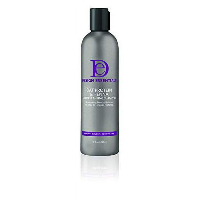 Design Essentials Oat Protein & Henna Deep Cleansing Shampoo For Fuller, Thicker, Stronger, Longer Hair - 8 Fl Oz
