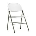 thumbnail image 1 of Flash Furniture Hercules Series Capacity White Plastic Folding Chair with Gray Frame, 1 of 9