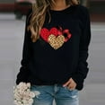 thumbnail image 2 of Womens Valentine's Day Blouses Top Long Sleeve Shirts for Women Valentine's Day Love Printed Shirt Casual Crew Neck Pullover Tops, 2 of 8
