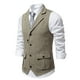 thumbnail image 1 of pstuiky Camisetas sin mangas para hombre, Chaleco informal de color liso con bolsillos y solapa para hombre Camisas para hombres l, 1 of 7