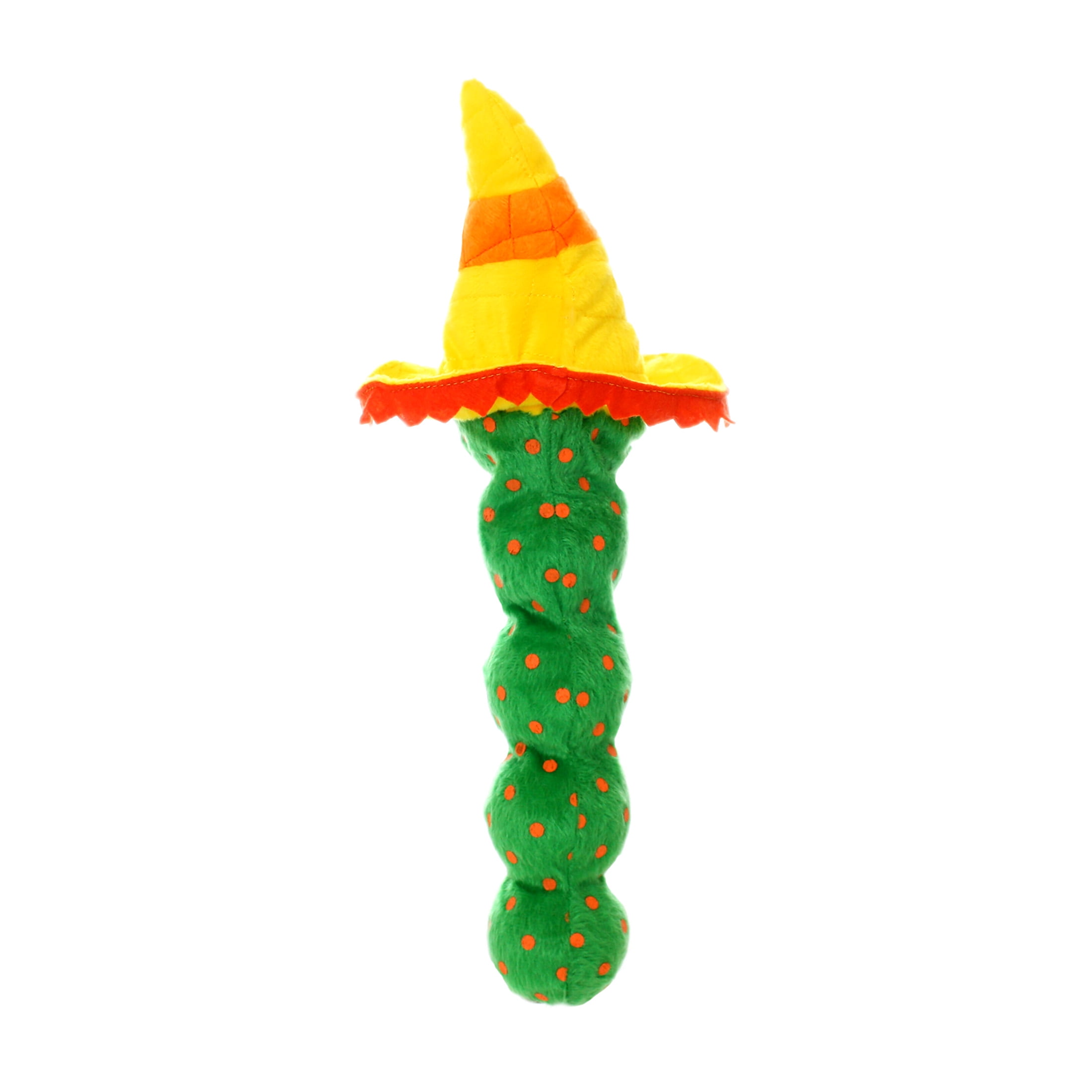 Mighty Tequila Worm Green Durable Plush Squeaky Dog Toy, 2-Pack