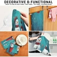 thumbnail image 7 of 1 Pack Cute Snowmen Kitchen Towels Highly Absorbent, Super Soft Dishcloths 18 x 28 Inches Reusable Quick Drying Tea Towels Set for Home,Kitchen Decor Wash cloth, 7 of 7