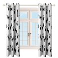 thumbnail image 4 of Dog Footprints Blackout Curtains Window Drapes Room Darkening Thermal Insulated Grommets Blackout Curtains, for Living, Dining, Bedroom,2 Panels, 4 of 6