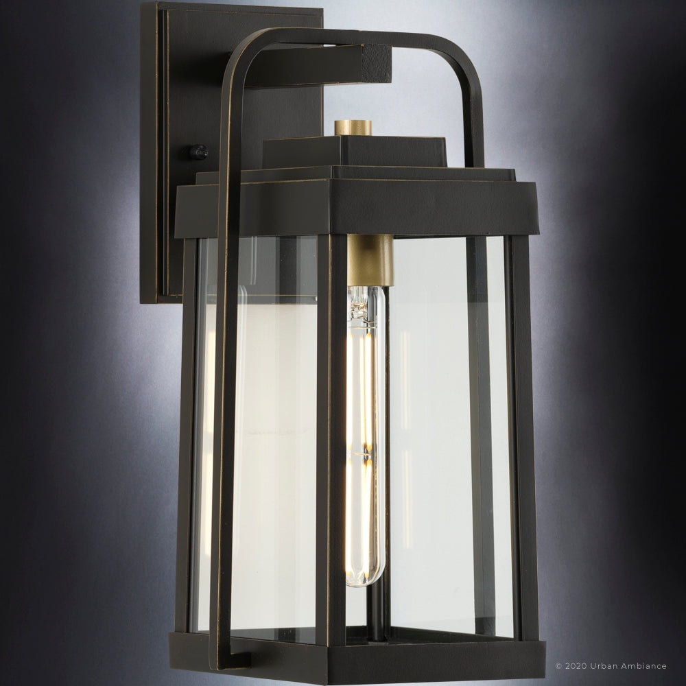 Luxury Transitional Wall Sconce, 14H x 7.125W, with Modern Style, Olde Bronze, UHP1340 by Urban Ambiance