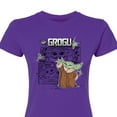 thumbnail image 2 of Star Wars - The Mandalorian Grogu Panels  - Juniors Fitted Short Sleeve Graphic T-Shirt, 2 of 4
