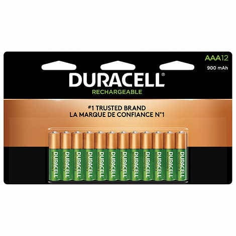 Duracell Rechargeable Batteries AAA 12 Count