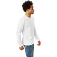 thumbnail image 2 of Hanes Men's and Big Men's Authentic Long Sleeve Tee, up to Size 3XL, 2 of 3
