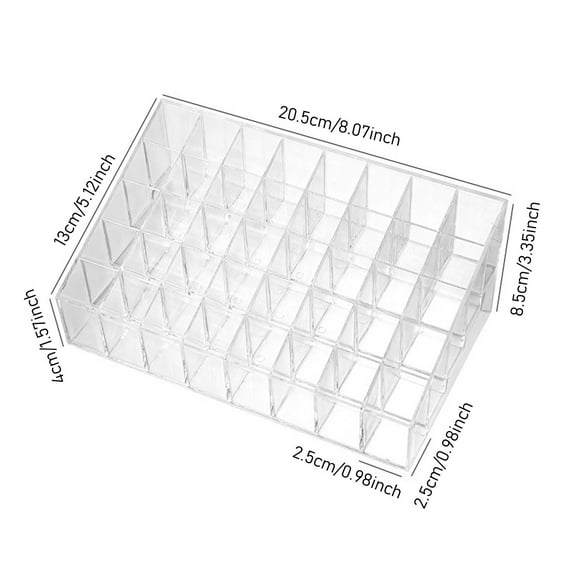 Acrylic Lipstick Organizer Rack for Makeup Display and Storage Clear Lipstick Holder with 9 24 36 or 40 Slots to Neatly Organize Lipsticks Lip Glosses and Beauty Products
