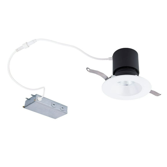 WAC Lighting Patriot 3" 1-Light Square Adjustable Aluminum Recessed Kit in White