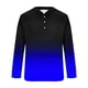 thumbnail image 3 of Blusa de manga larga con capucha para hombre, estilo informal, con botones, estampado degradado, de poliéster, 3 of 4