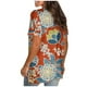 thumbnail image 3 of Camisetas con estampado de cuello redondo para mujer Camiseta de manga corta Blusa Tops sueltos OAVQHLG3B Store lin121212, 3 of 3