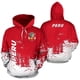 thumbnail image 2 of Sudadera con capucha con estampado 3D de la bandera de Perú para hombres y niños, sudadera informal deportiva de manga larga, sudadera con capucha con gráfico del emblema de Perú, 2 of 5