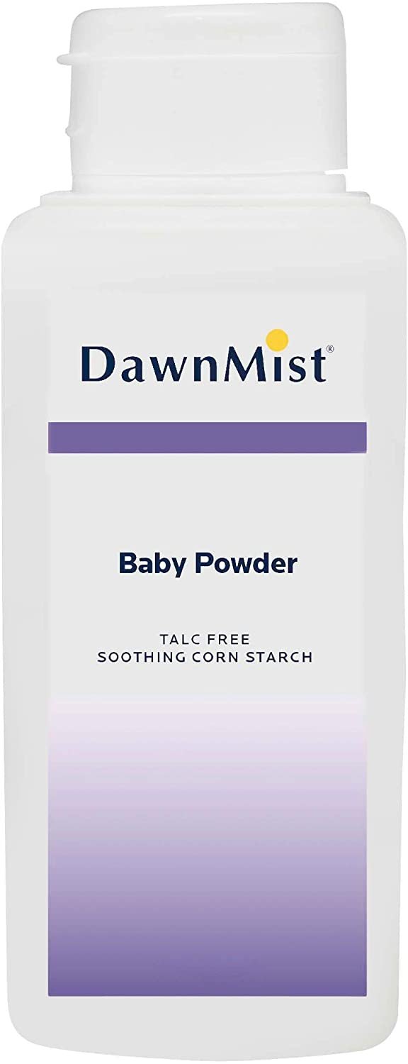 Dukal Baby Powder 4 oz Cornstarch Baby Powder Talcum Free Baby Delicate Pack of 48