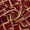 Burgundy / Gold, variant on Geometric Grid Metallic Polyester Chenille Upholstery (57 Inch) Jacquard Fabric By The Yard - For Sewing Upholstery, Curtains, & Décor - Burgundy / Gold (1 Yard)