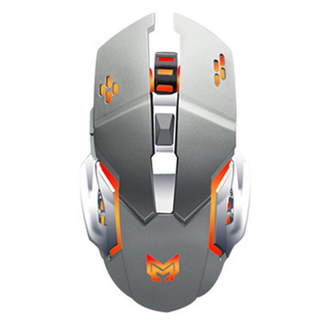 Ratón inalámbrico recargable para juegos de 2,4 Ghz con receptor USB, 7 colores retroiluminados para computadora PC, computadora portátil Adepaton 2033290-4