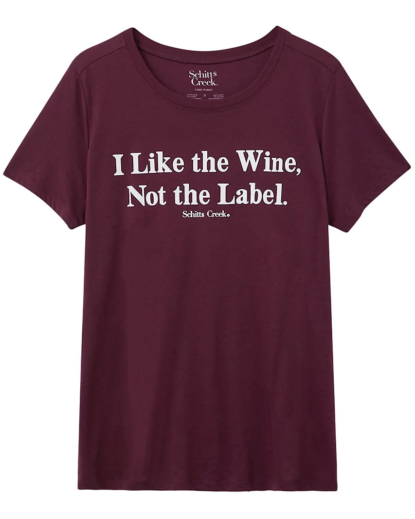 i like the wine and not the label t shirt