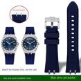 thumbnail image 3 of Correa de reloj de silicona modificada para Tudor Royal M28600 M28603 M28500 41m Correa de reloj de goma resistente al agua Adaptador de metal Pulsera para hombre, 3 of 5