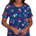 thumbnail image 4 of Alfred Dunner Womens Star Studded Tee, 4 of 4