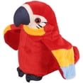 thumbnail image 5 of Juguete eléctrico de loro - Juguete parlante - Peluche - Con función de grabación y reproducción - Peluche para niños y niñas (rojo), 5 of 5