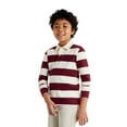 thumbnail image 3 of U.S. Polo Assn. Boys Long Sleeve Rugby Stripe Polo Shirt, Sizes 4-18, 3 of 4