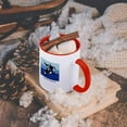 thumbnail image 5 of 3dRose, Two Killer Whales ( Orcinus Orca ) with caption, 15oz Two-Tone Red Mug, 5 of 7