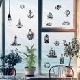 thumbnail image 5 of Rub on Transfer Decal Sticker for Furniture Craft Decor 6"x12" Black Nautical Elements 3Pcs Waterproof UV DTF Transfer for Drawer Dresser Glass Porcelain Wood Plastic Window, 5 of 9