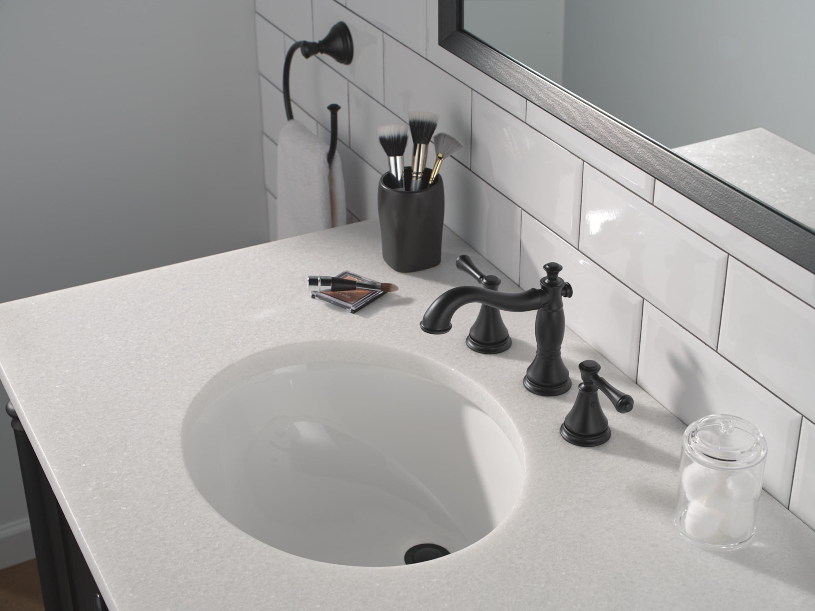 Free Shipping! Delta Cassidy Two Handle Widespread Bathroom Faucet