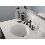 Delta Cassidy Two Handle Widespread Bathroom Faucet in Polished Nickel 3597LF-PNMPU