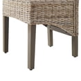 thumbnail image 3 of Crosley Furniture Edelyn Natural Rattan Dining Chairs Set of 2, Farmhouse Kitchen Accent Chair with Cushion, 3 of 15