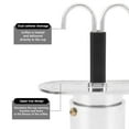 thumbnail image 4 of Dual Head Stovetop Coffee Maker, 100ml Aluminum Alloy Italian  Pot, 4 of 6