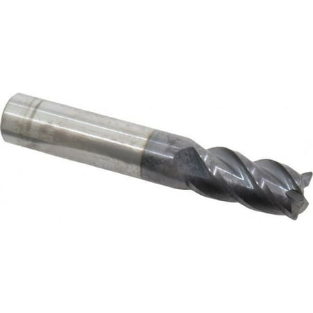 

Accupro 1/2 Diam 4 Flute Single End Solid Carbide 0.03 Corner Radius End Mill AlTiN 3 OAL 1 LOC 1/2 Shank Diam 40° Helix RH Cut RH Flute Centercutting