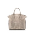 thumbnail image 2 of Brahmin Large Duxbury Sugar Cane Silver/Metallic Satchel, 2 of 10