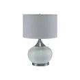 thumbnail image 1 of Benzara BM240427 Table Lamp with Pot Bellied Ceramic Body, Gray & White, 1 of 5