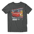 thumbnail image 2 of Disney Pixar Cars McQueen Kachow Champion Retro Men's T Shirt (Charcoal, S-XXXL), 2 of 4