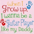 thumbnail image 2 of CafePress - Guitar Player Like Daddy Infant Bodysuit - Baby Light Bodysuit, Size Newborn - 24 Months, 2 of 4