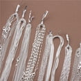 thumbnail image 4 of 1pcs 925 Sterling Silver 16-30 Inches Rolo Bead Figaro Chain Necklace for Men Women 9 Designs Fashion Jewelry, 4 of 5