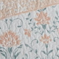 thumbnail image 3 of Jasper Peach/Green 2 Piece Cotton Quilt Set - Twin, 3 of 5