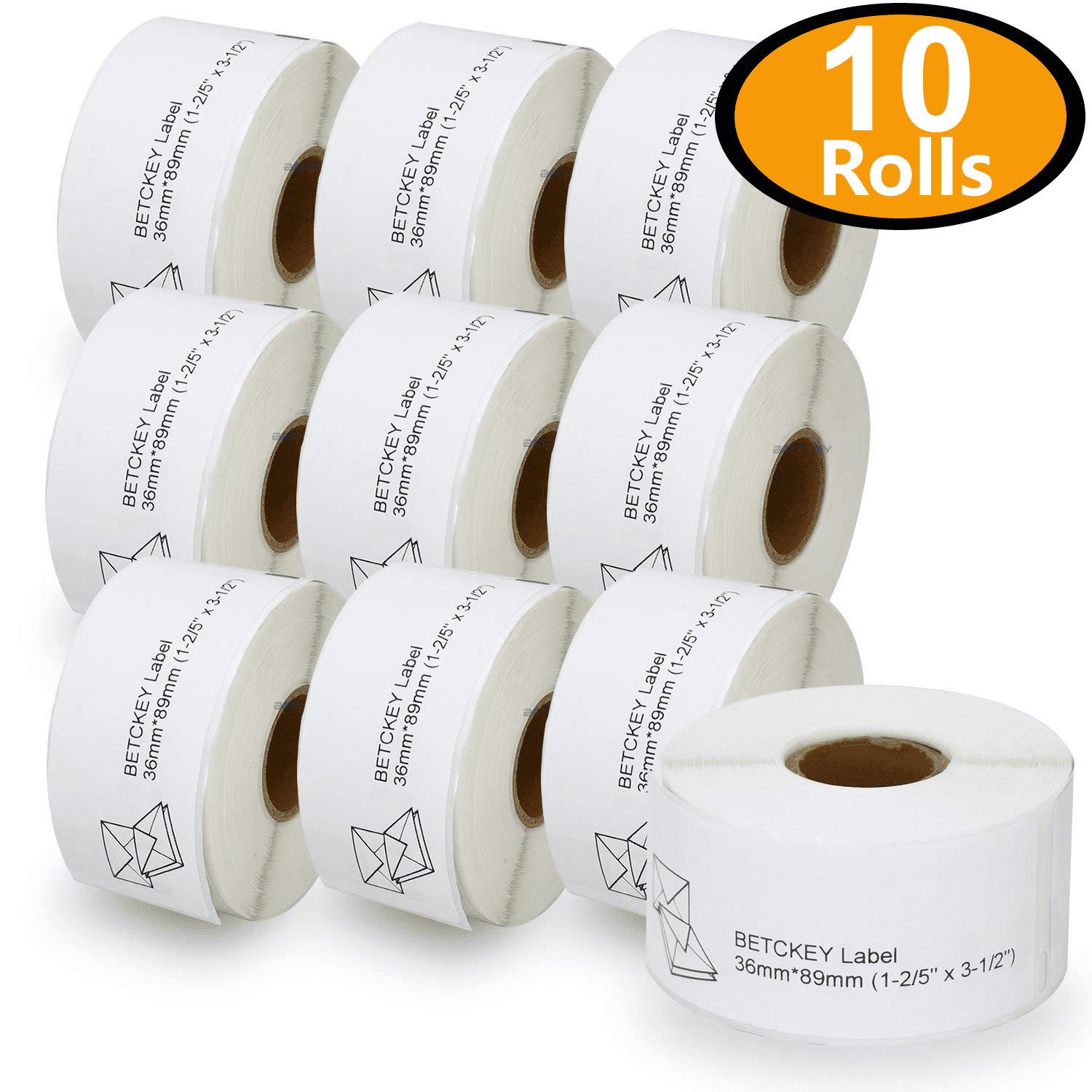 2 Rolls/520 Labels Large Address Labels Compatible DYMO 30321 1-4/10 x 3-1/2 BETCKEY DYMO Labelwriter 450 Compatible with Rollo 4XL & Zebra Desktop Printers