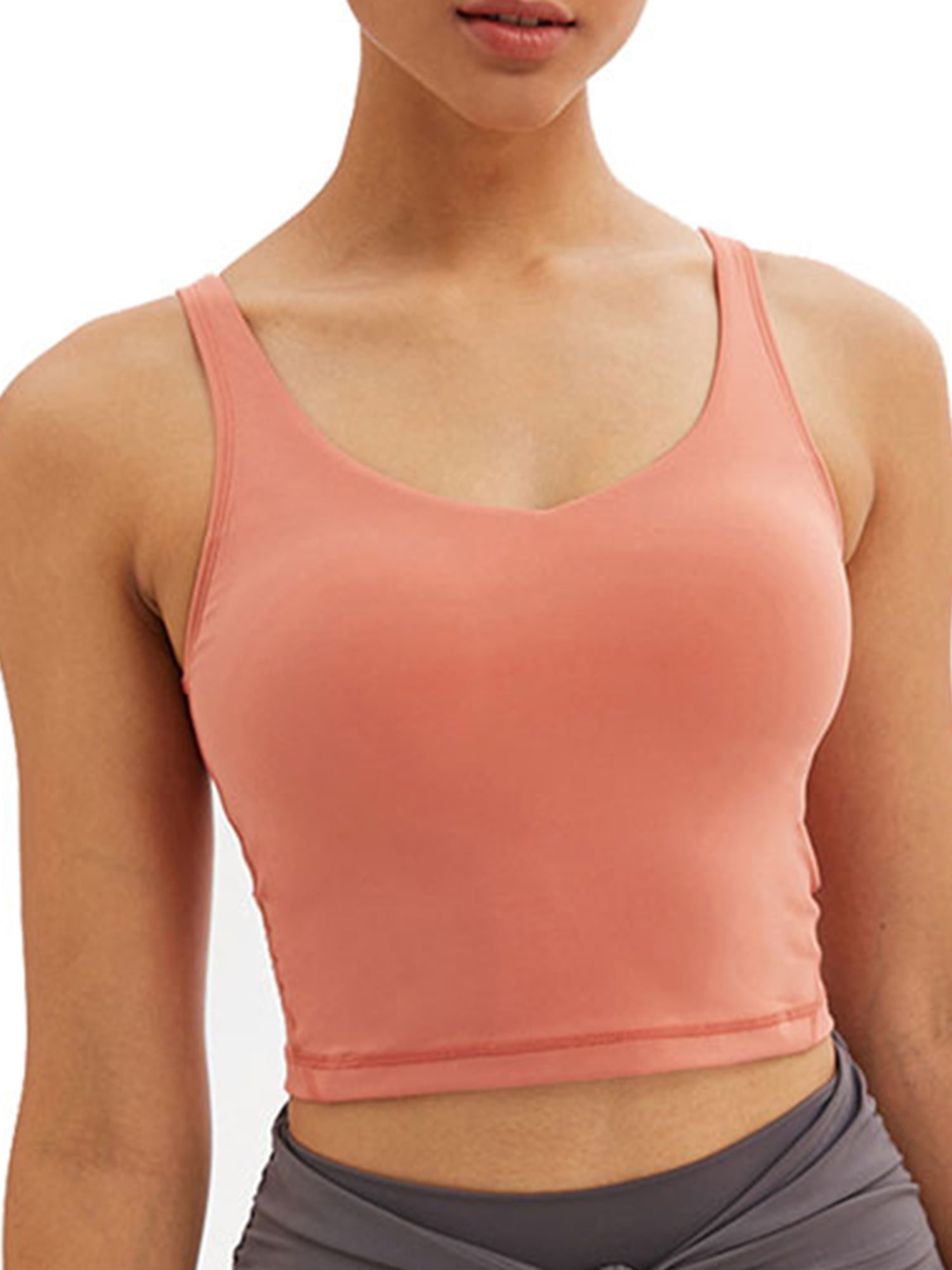 Wirefree Seamless Sports Bras for Women, Full Coverage Comfortable Yoga Bra Seamless Padded Bras