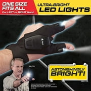 Atomic Beam Bright LED Work Glove with Rechargeable Battery (USB Charging Cable Included)