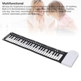 thumbnail image 4 of Teclado De Piano Rodante De 49 Teclas, Material ABS De Silicona Con Parlantes Incorporados, Teclado De Piano Plegable Eléctrico Digital Portátil Recargable Para Para, 4 of 7