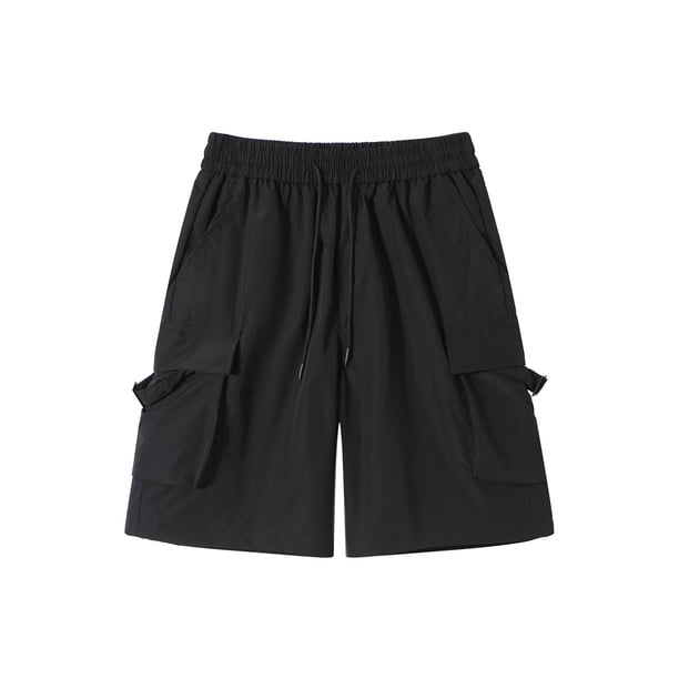 Pantalones Cortos Deportivos de los Hombres con Cordón de Bolsillo Cintura Elástica, Ligero Y Cómodo Pantalones Cortos de los Hombres Casual