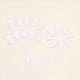 thumbnail image 3 of 24pcs Short False Nails White Press on Nails Glitter Fake Nails Stick on Nails Petite False Nails Removable Glue-on Nails Fake Nails Women Girls Nail, 3 of 5