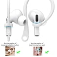 thumbnail image 5 of Portable Protector Accessories Anti Loss Strap Silicone Anti-lost Earhooks Earphone Holders Secure Fit Hooks Protective Ear Hook WHITE, 5 of 8