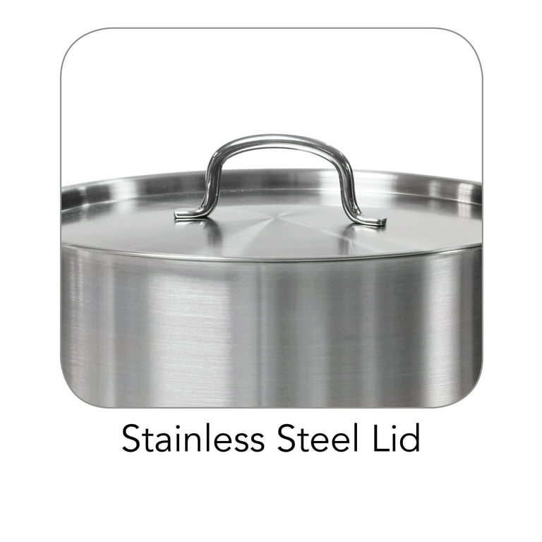 Pro Line 24 Qt Stainless Steel Covered Stock Pot