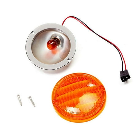 Omix-Ada by RealTruck | 12405.07 | Parking Light Assembly, Amber | OE Reference: 5752771A | Compatible with 1976-1986 Jeep CJ