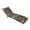 Ethnic Style, variant on Outdoor Chaise Lounge Chair Cushion 75.98" x 22.83" Waterproof, High-Density Foam, Adjustable Straps, Patio Pool Deck Furniture Cushion (Blue Leaves)