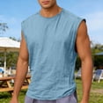thumbnail image 2 of Zhanqunnn Men's Spring and Summer Outdoor Walking Wear: A Casual Sports Style Vest for Outdoor Leisure Activities T Shirt Men Graphic Tall Long Sleeve Shirts for Men, Size S, 2 of 4